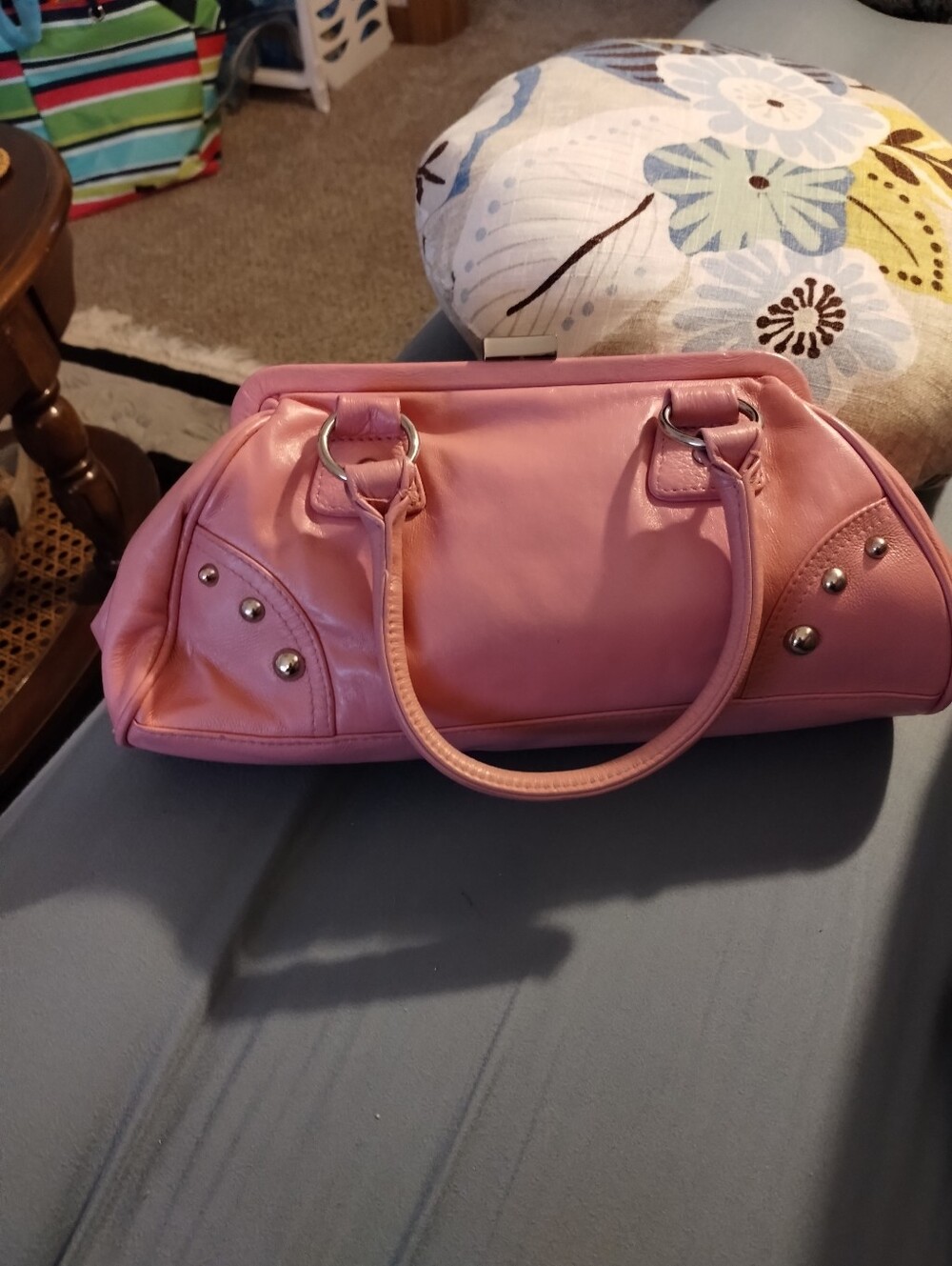 Ladies Wilson Pink Leather Purse - Picture 6 of 9